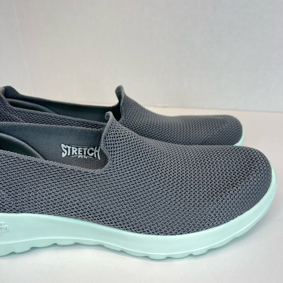 Skechers Go Walk Joy Sensational Day Womens Sz 8.5 124187 Displays Grey/Mint - Picture 3 of 15